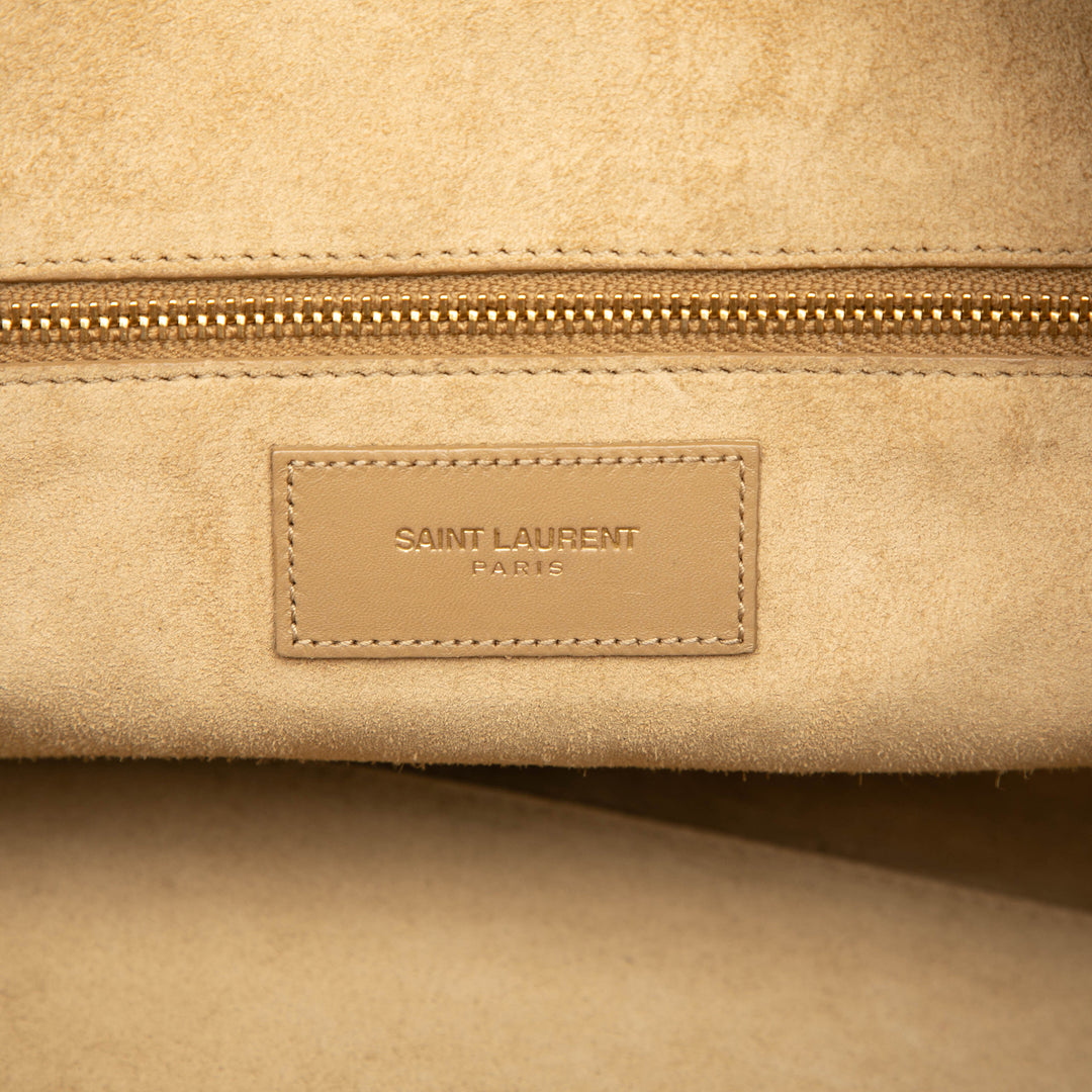 Saint Laurent Bicolor Cuir Classic Duffle 6 Sac