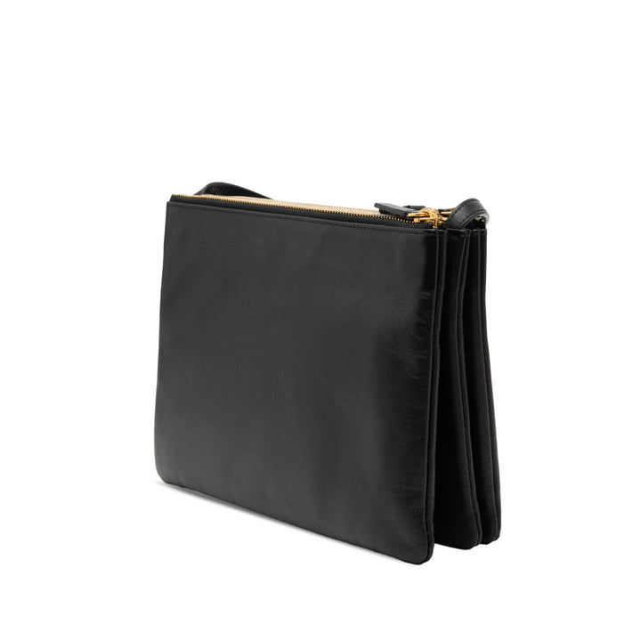 Celine Large Cuir d’agneau Trio Sac porté croisé