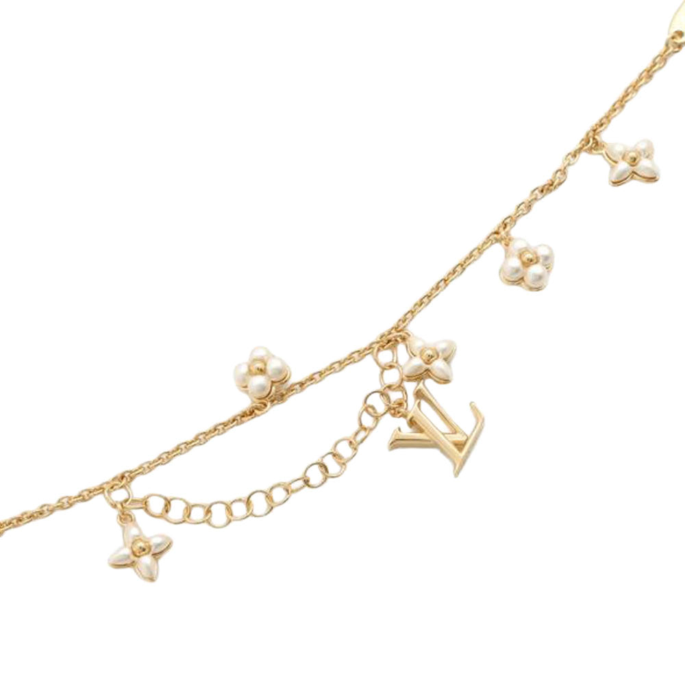 Gold Plated LV Floragram Bracelet Gold - Gaby Paris