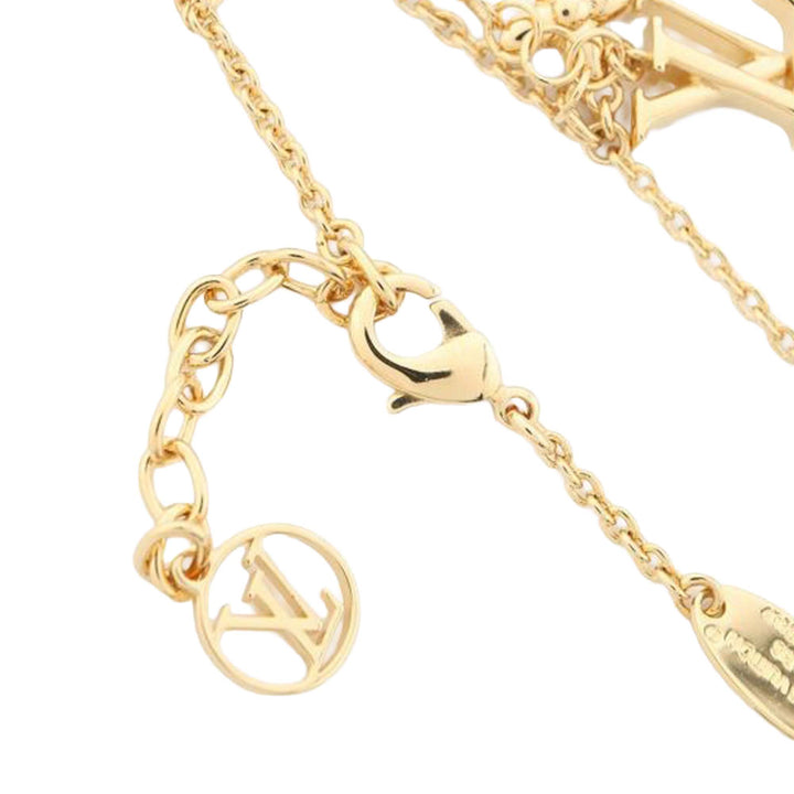 Gold Plated LV Floragram Bracelet Gold - Gaby Paris