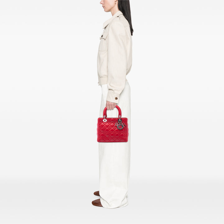 Dior Medium Cuir d'agneau Cannage Lady Dior