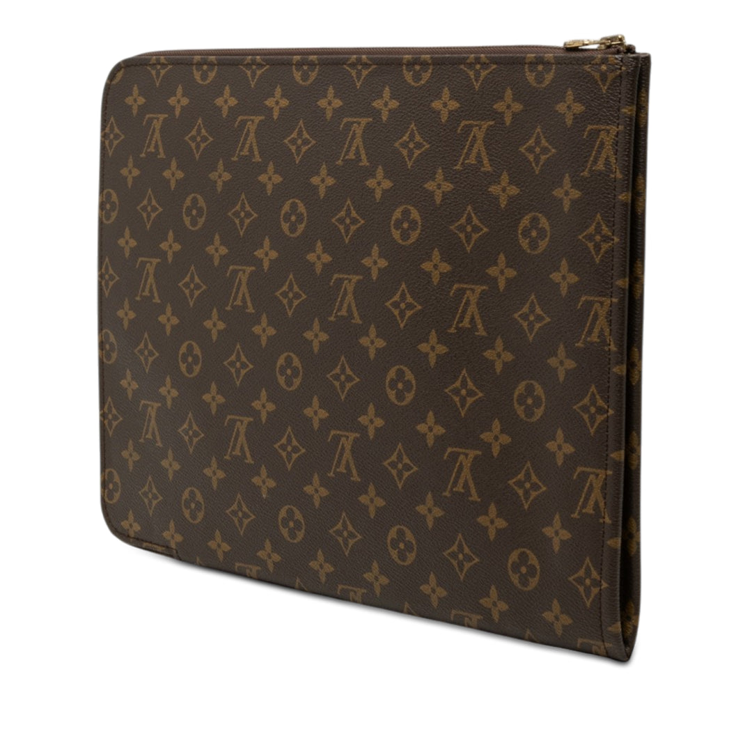 Poche Documents Portfolio Monogram Marron