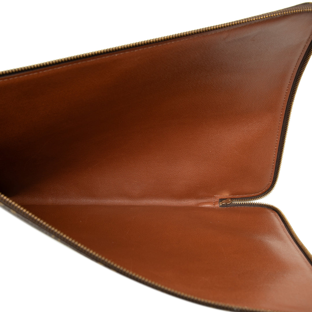 Poche Documents Portfolio Monogram Marron