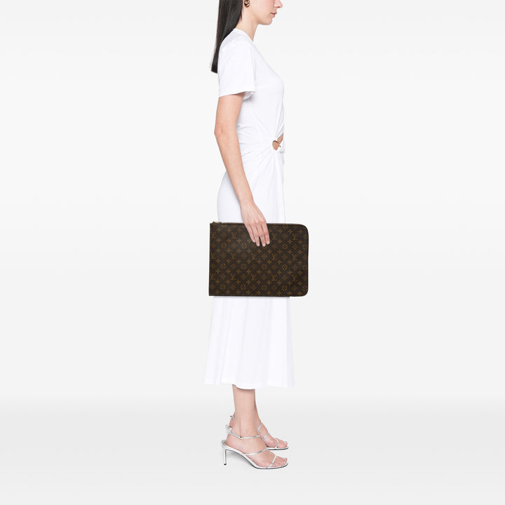 Poche Documents Portfolio Monogram Marron