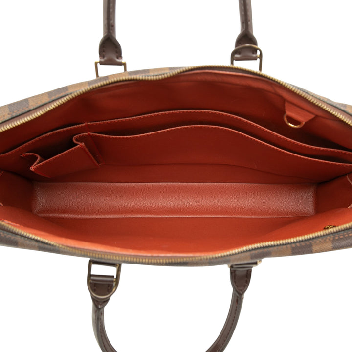 Porte Documents Voyage PM Damier Ébène Marron