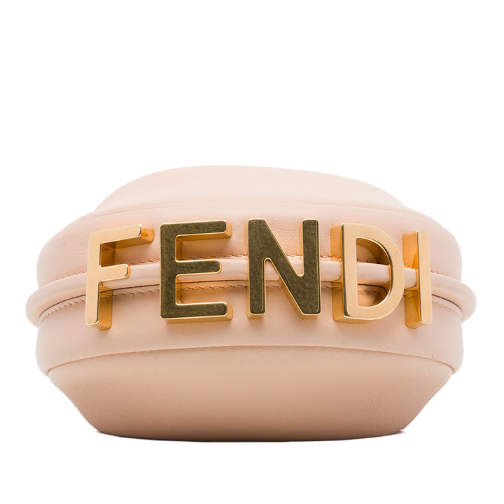 Fendi Sac porté épaule Fendigraphy Hobo Nano Marron – vue 3 – GABY PARIS