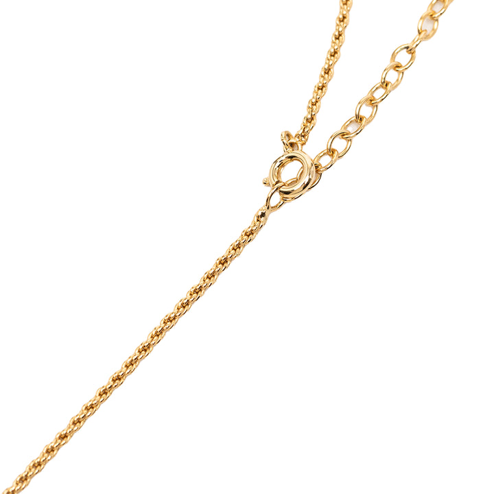 Dior plaqué CD Logo Pendant Collier