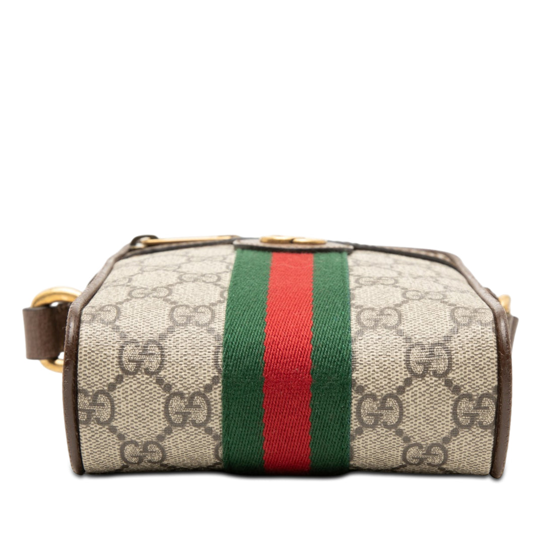 Gucci Mini GG Supreme Web Ophidia Sac porté croisé