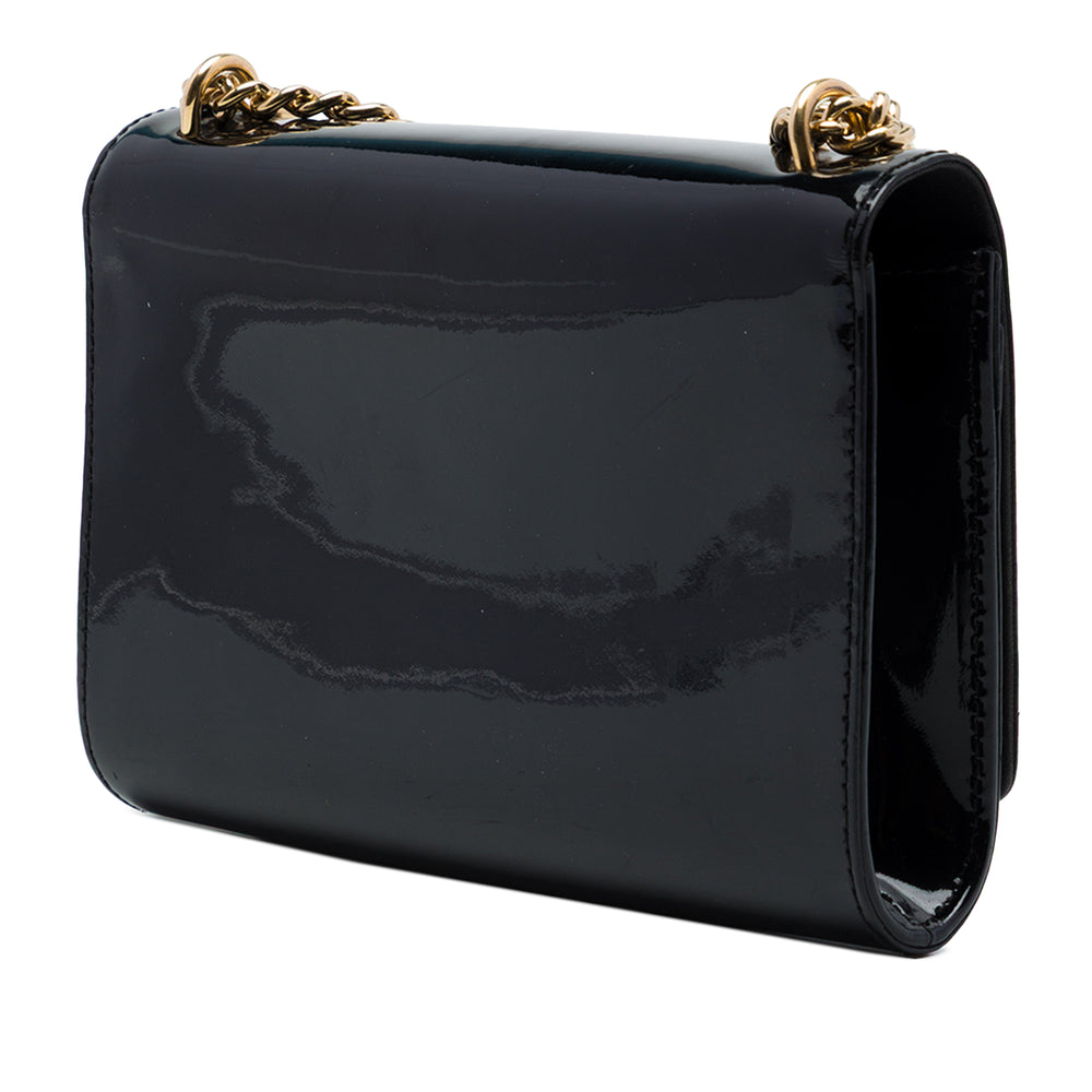 Louis Vuitton Sac bandoulière Vernis Louise Sliding Chaîne MM Noir – vue 2 – GABY PARIS