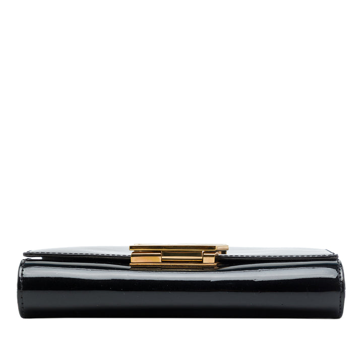 Louis Vuitton Sac bandoulière Vernis Louise Sliding Chaîne MM Noir – vue 3 – GABY PARIS