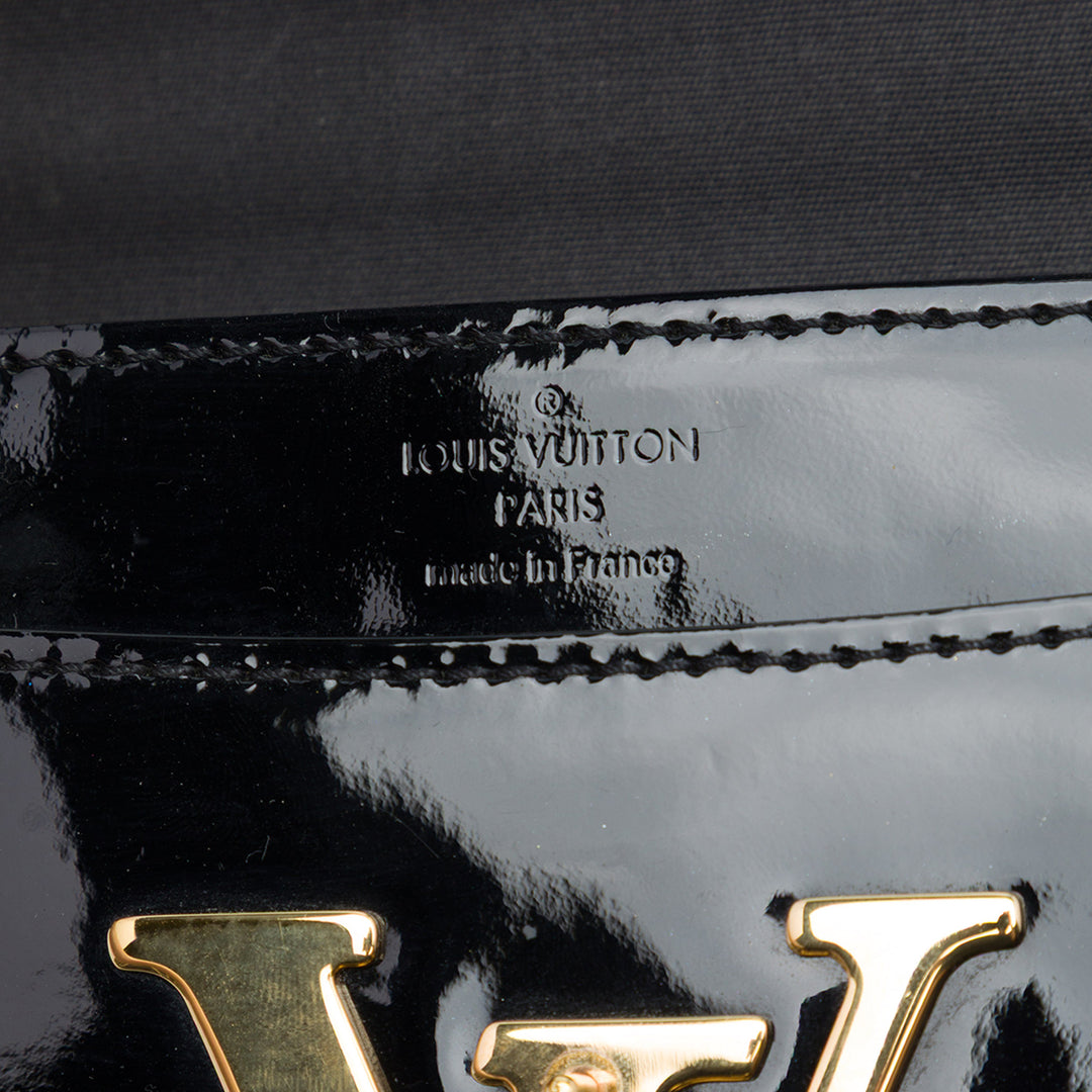 Louis Vuitton Sac bandoulière Vernis Louise Sliding Chaîne MM Noir – vue 5 – GABY PARIS