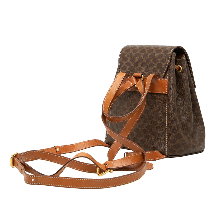 Celine Macadam Sac à dos Mini Toile enduite Marron – vue 2 – GABY PARIS