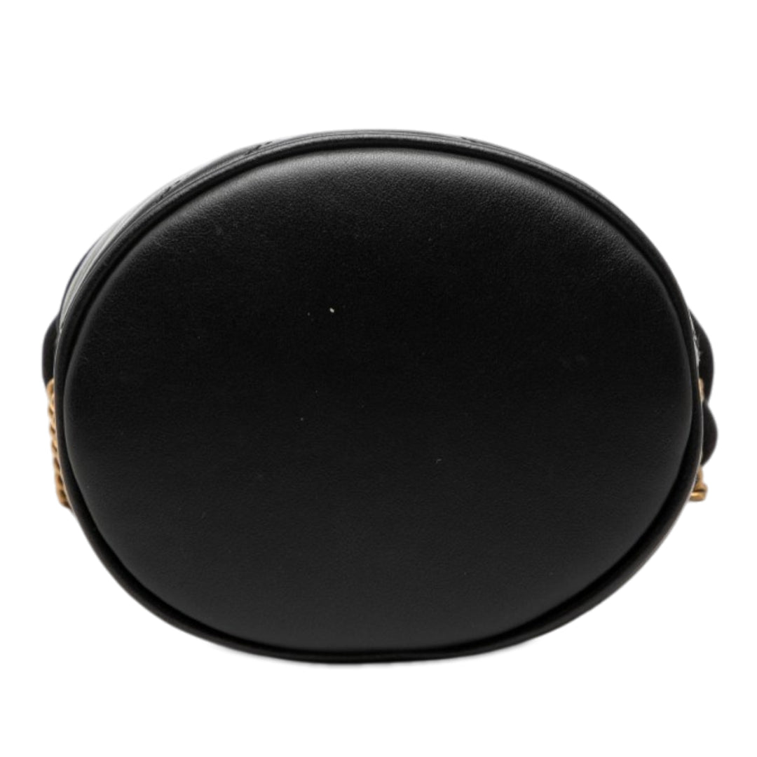 GG Marmont Matelasse Sac seau Petit Noir