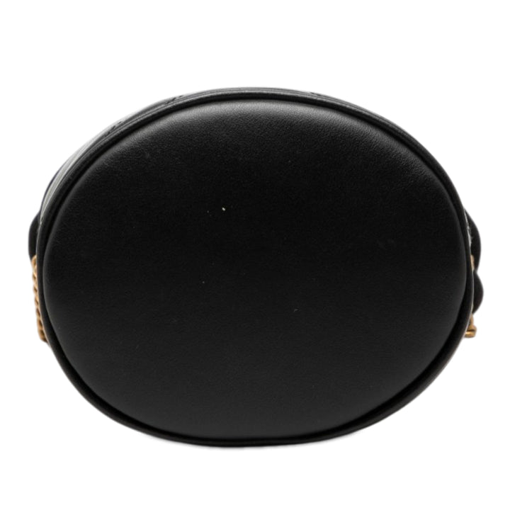 GG Marmont Matelasse Sac seau Petit Noir