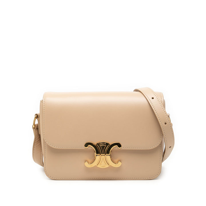 Celine Teen brillant Cuir de veau Triomphe Sac porté croisé
