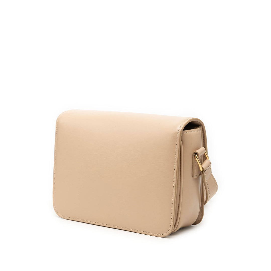 Celine Teen brillant Cuir de veau Triomphe Sac porté croisé