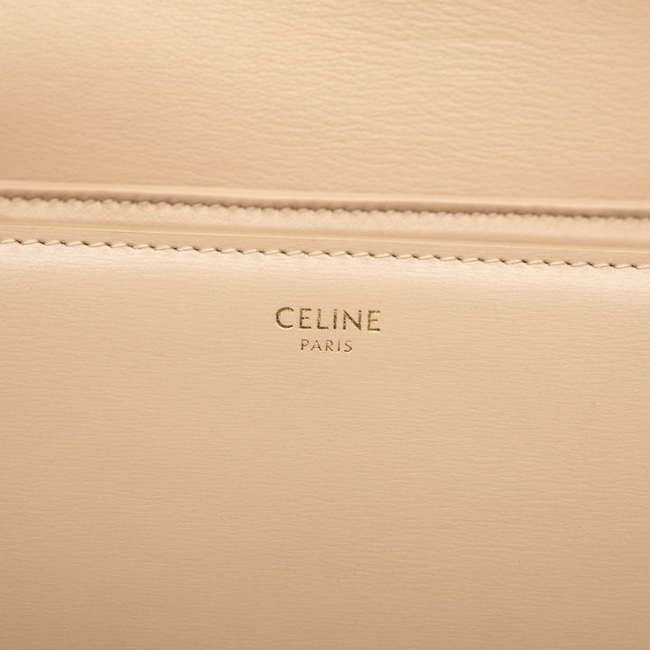 Celine Teen brillant Cuir de veau Triomphe Sac porté croisé