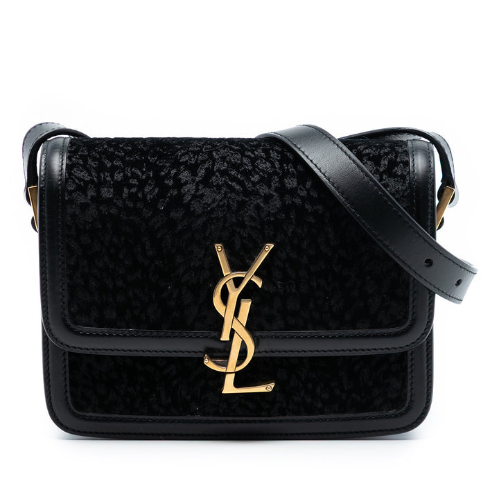 Saint Laurent Small Velours Solferino Sac In Boîte