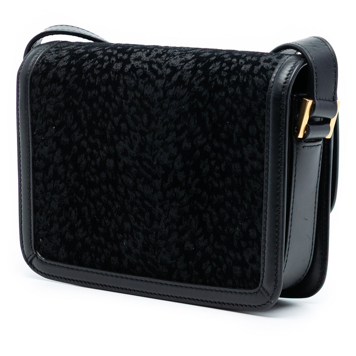 Saint Laurent Small Velours Solferino Sac In Boîte