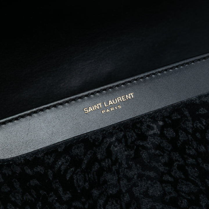 Saint Laurent Small Velours Solferino Sac In Boîte