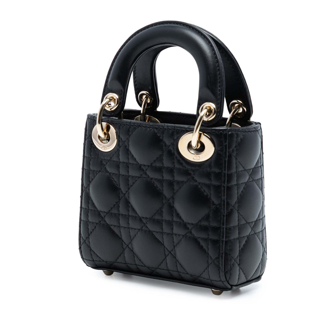 Dior Micro Cuir d’agneau Cannage Lady Dior
