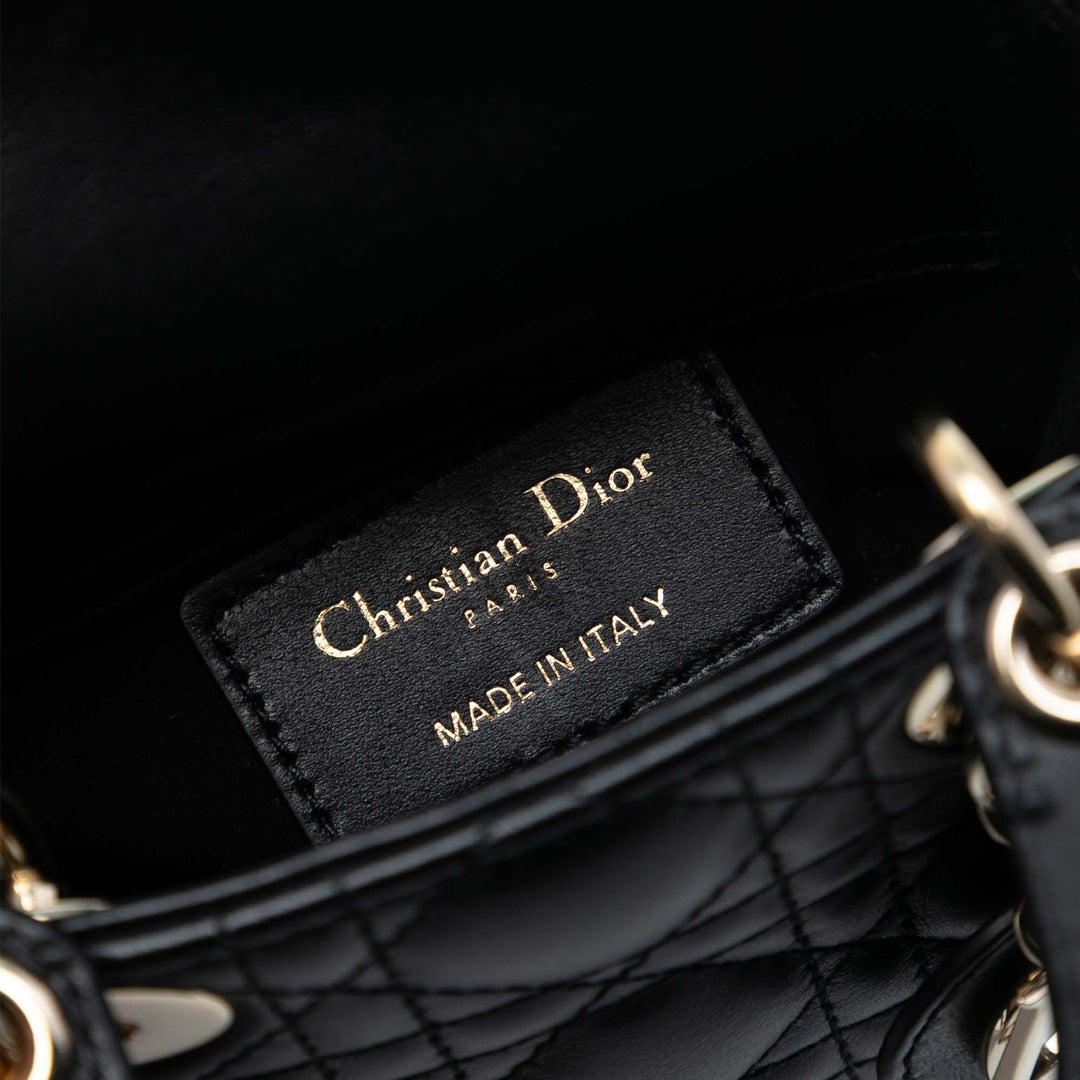 Dior Micro Cuir d’agneau Cannage Lady Dior