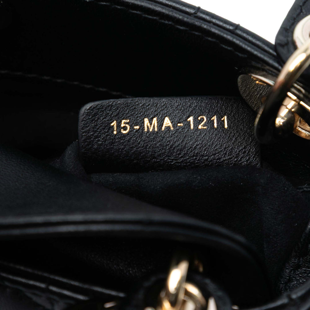 Dior Micro Cuir d’agneau Cannage Lady Dior