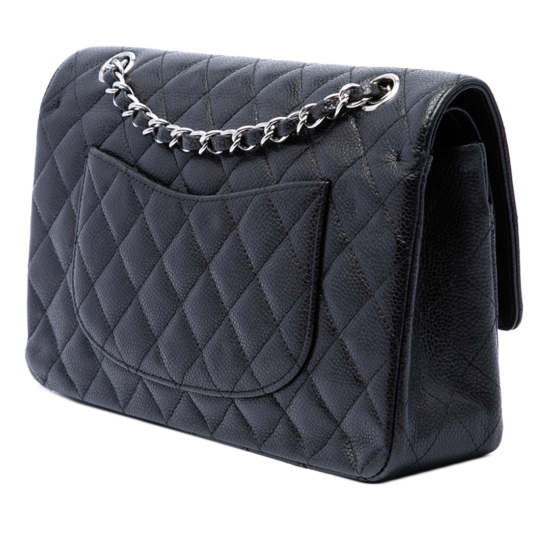 Chanel Classic Double rabat Moyen Cuir caviar Noir – vue 2 – GABY PARIS