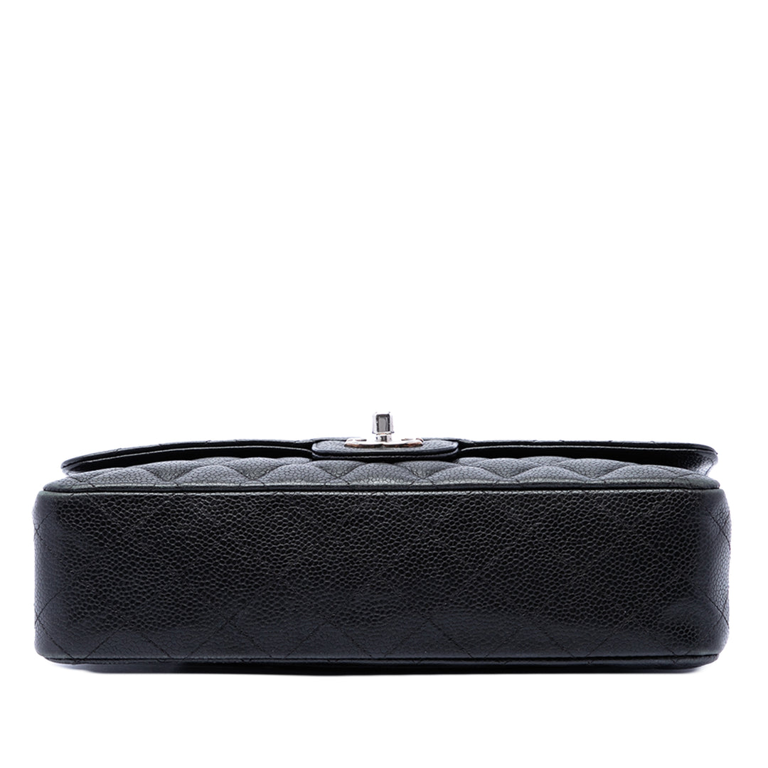 Chanel Classic Double rabat Moyen Cuir caviar Noir – vue 3 – GABY PARIS