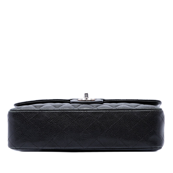 Chanel Classic Double rabat Moyen Cuir caviar Noir – vue 3 – GABY PARIS