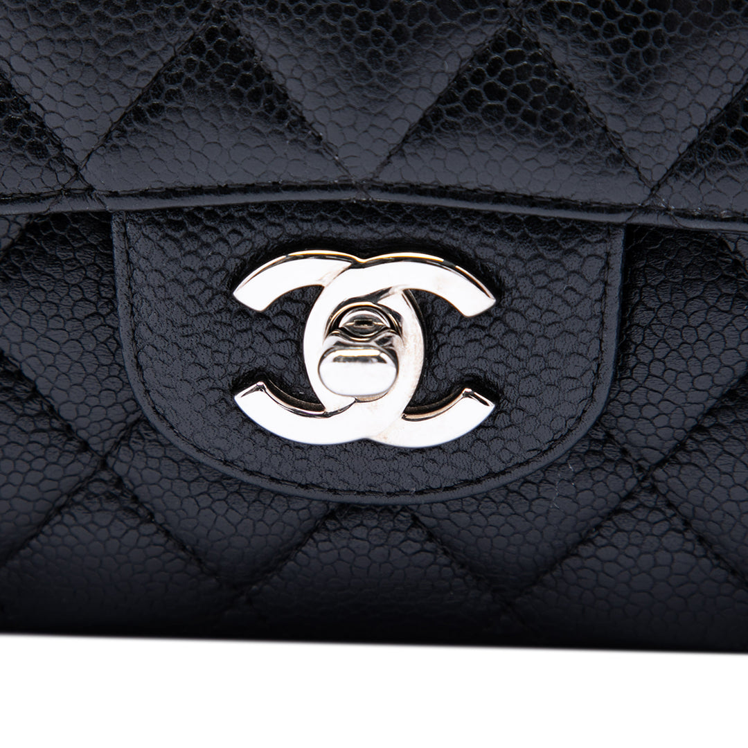 Chanel Classic Double rabat Moyen Cuir caviar Noir – vue 5 – GABY PARIS