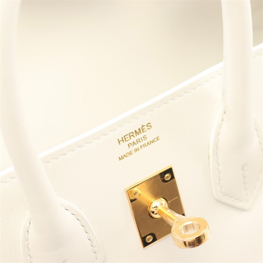 Swift Birkin Retourne 25 White - Gaby Paris