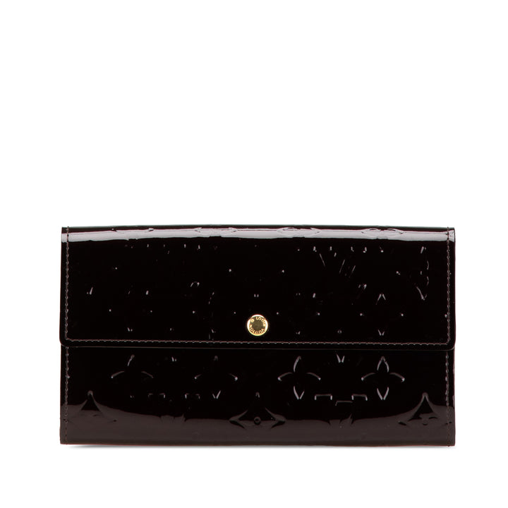 Monogram Vernis Sarah Wallet Purple - Gaby Paris