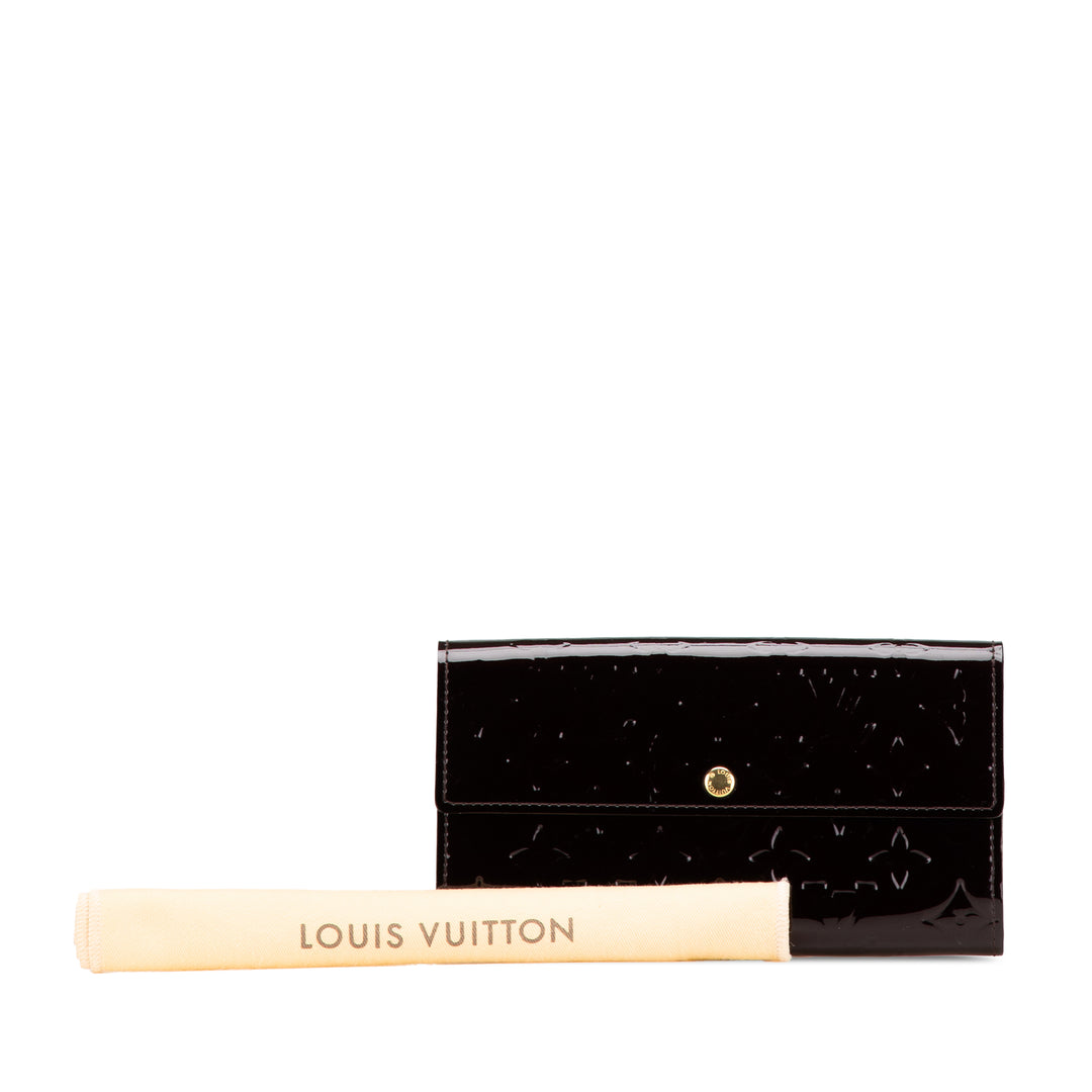 Monogram Vernis Sarah Wallet Purple - Gaby Paris