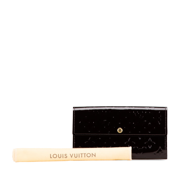 Monogram Vernis Sarah Wallet Purple - Gaby Paris