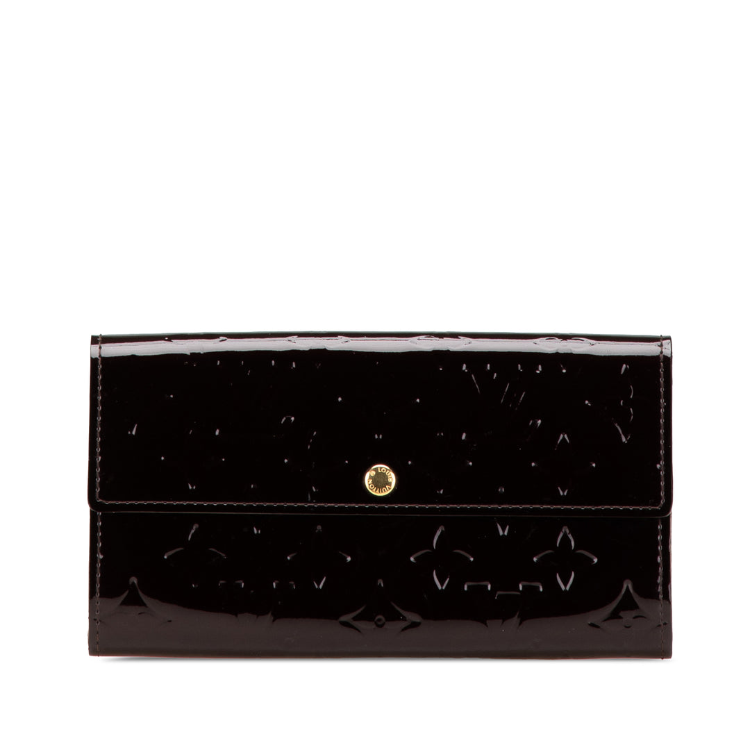 Monogram Vernis Sarah Wallet Purple - Gaby Paris