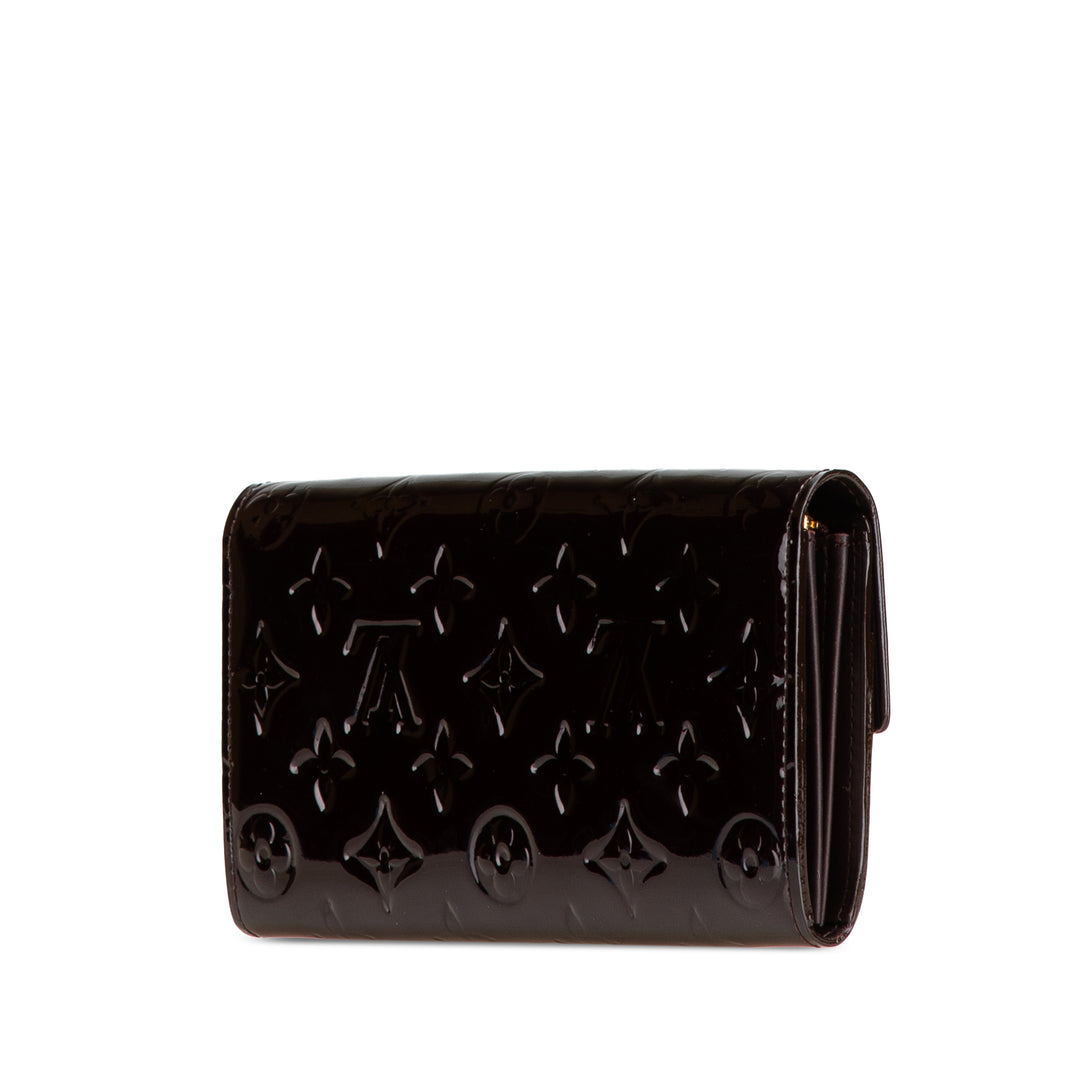 Monogram Vernis Sarah Wallet Purple - Gaby Paris
