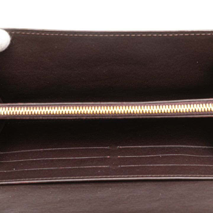 Monogram Vernis Sarah Wallet Purple - Gaby Paris