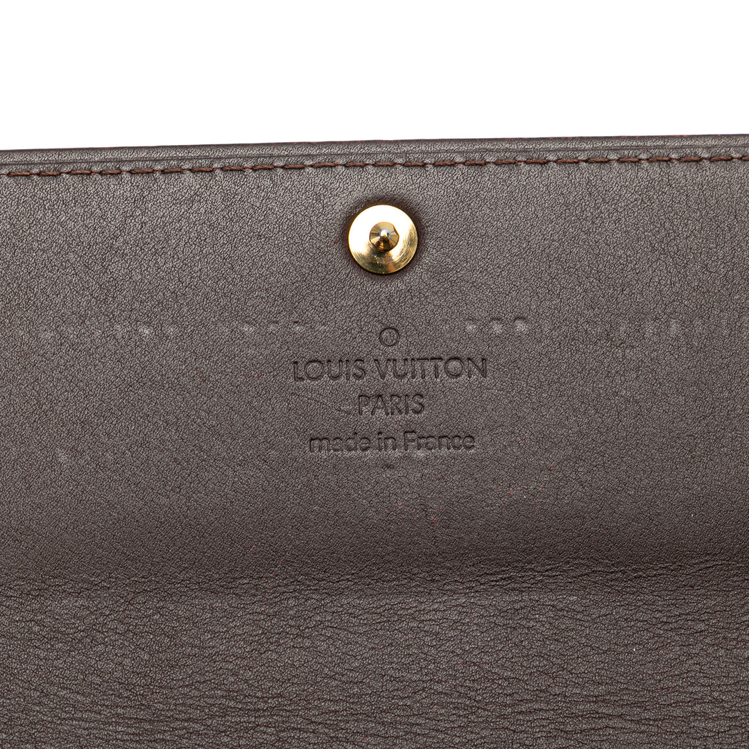 Monogram Vernis Sarah Wallet Purple - Gaby Paris