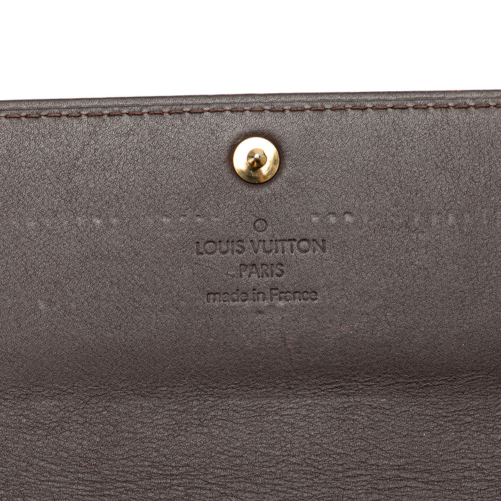 Monogram Vernis Sarah Wallet Purple - Gaby Paris