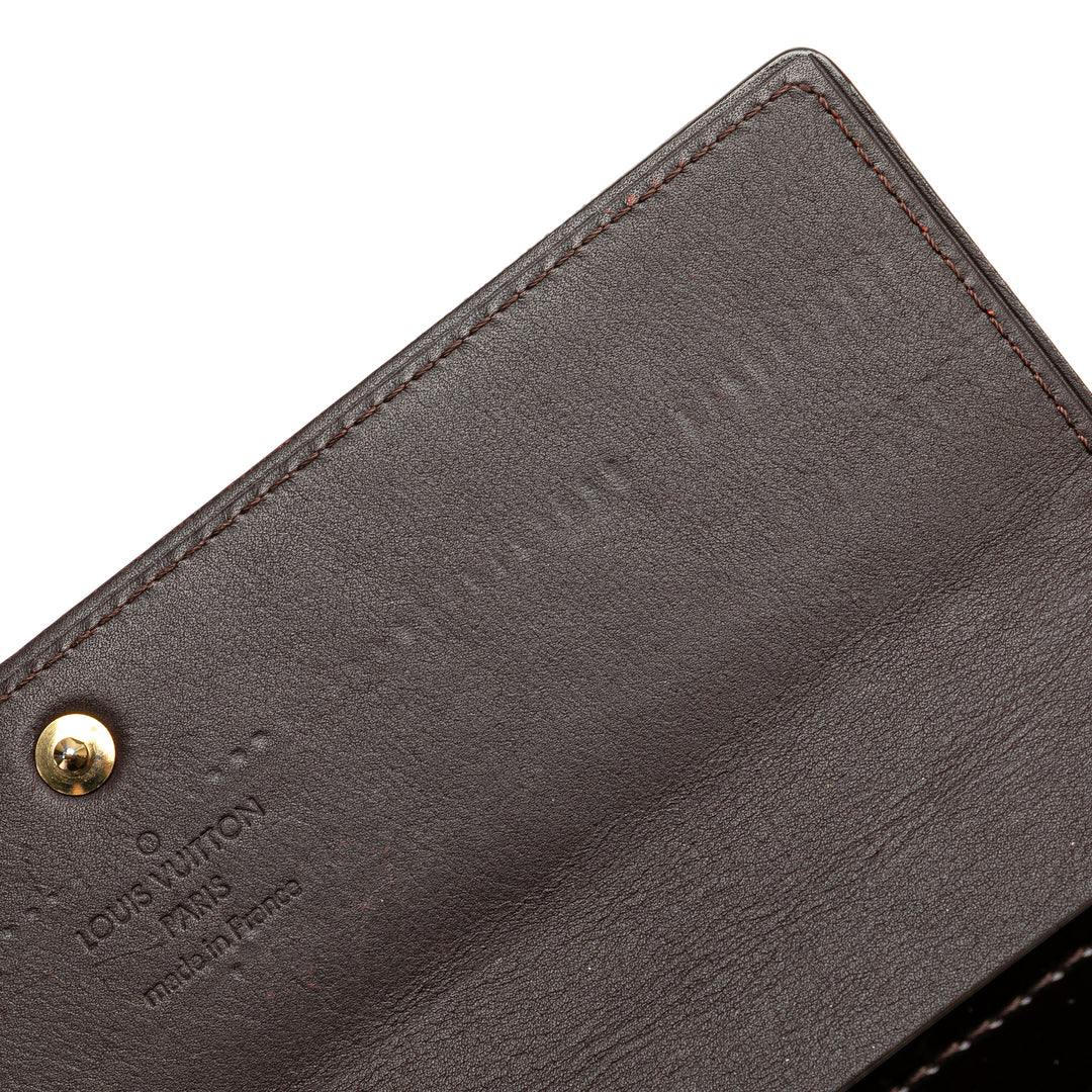 Monogram Vernis Sarah Wallet Purple - Gaby Paris