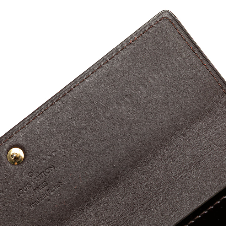Monogram Vernis Sarah Wallet Purple - Gaby Paris