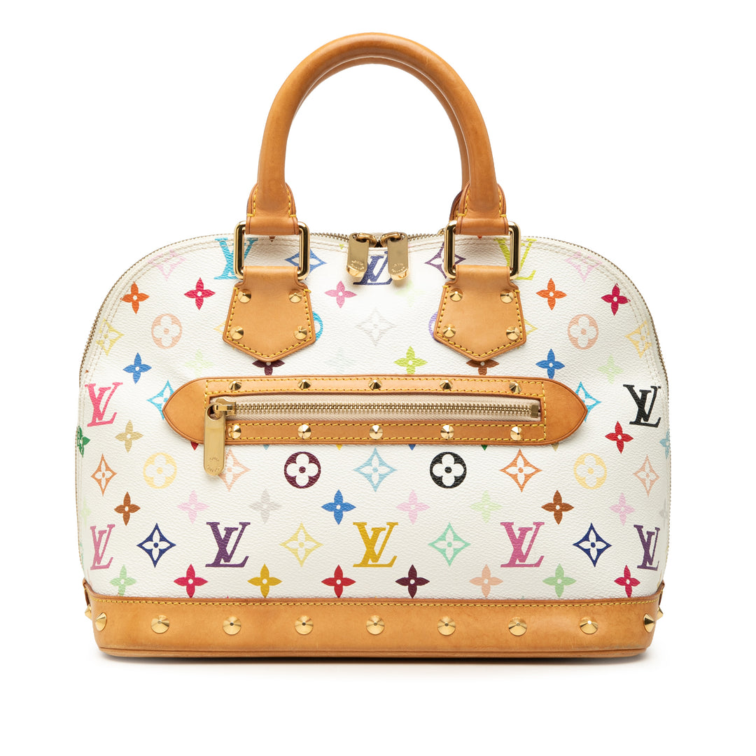Louis Vuitton Alma PM Monogram Multicolore Blanc – vue principale – GABY PARIS