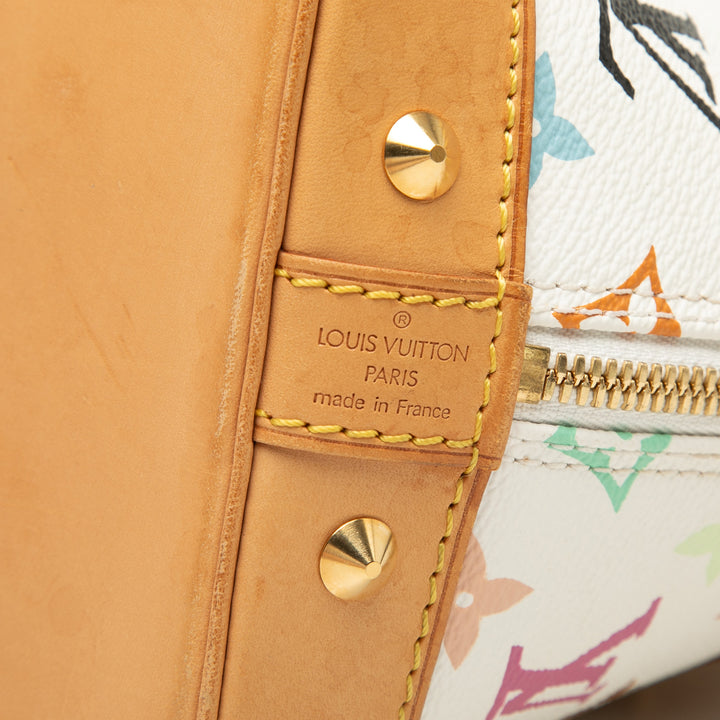Louis Vuitton Alma PM Monogram Multicolore Blanc – vue 5 – GABY PARIS