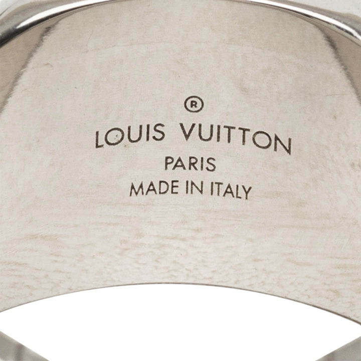 Louis Vuitton Bague Brass Signet L Monogram Argenté – vue 4 – GABY PARIS