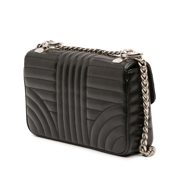 Prada Souple Veau Impunture Diagramme Sac Mini Noir – vue 2 – GABY PARIS