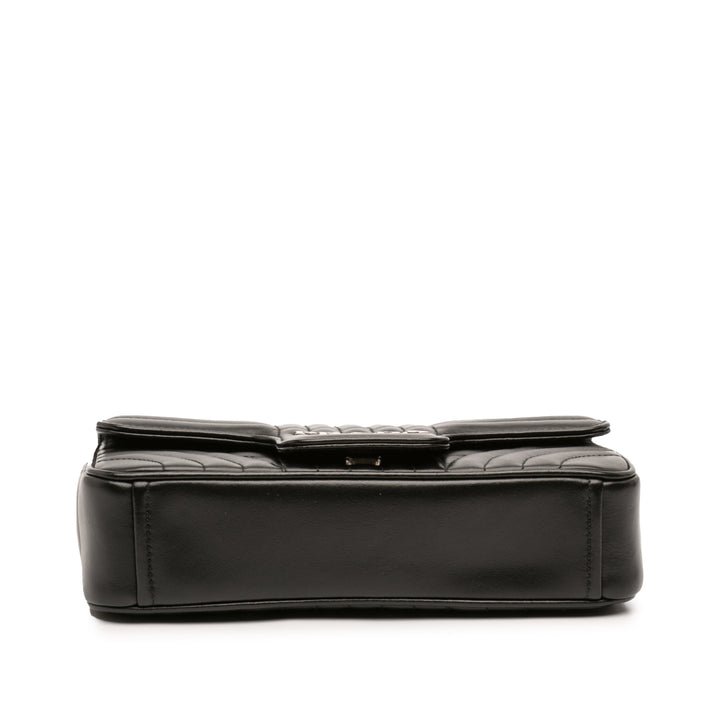 Prada Souple Veau Impunture Diagramme Sac Mini Noir – vue 3 – GABY PARIS