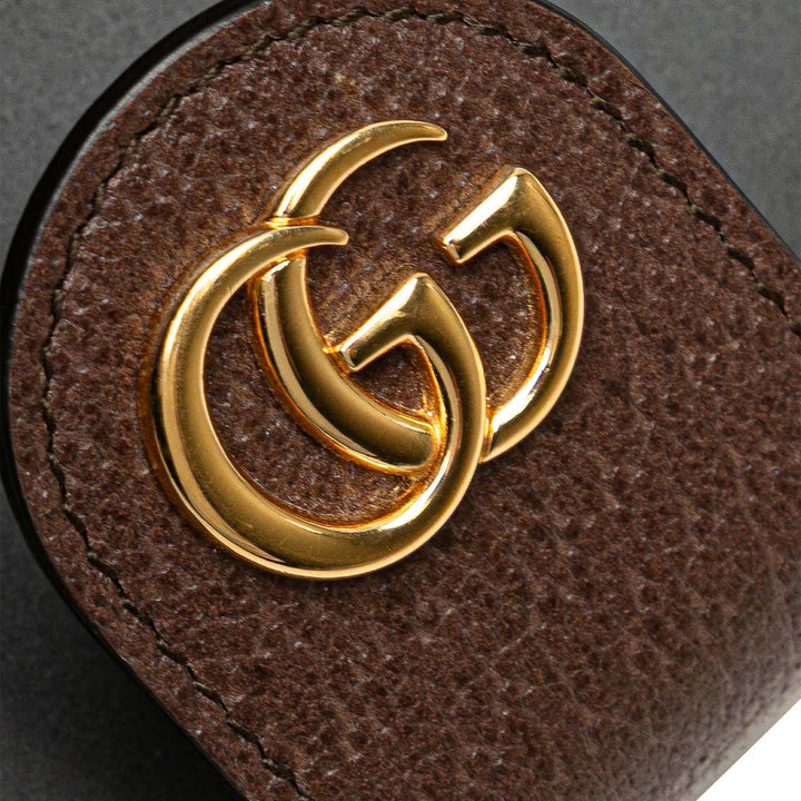 GG Supreme Ophidia Iphone Case Wallet on Chain Brown - Gaby Paris