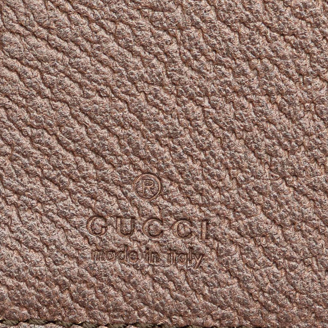 GG Supreme Ophidia Iphone Case Wallet on Chain Brown - Gaby Paris