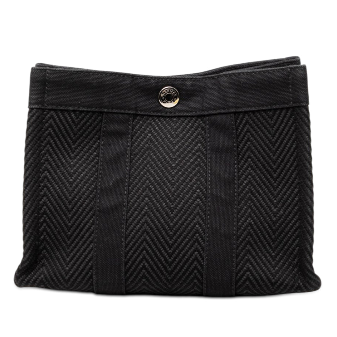 Chevron Fourre Tout Pochette Noir